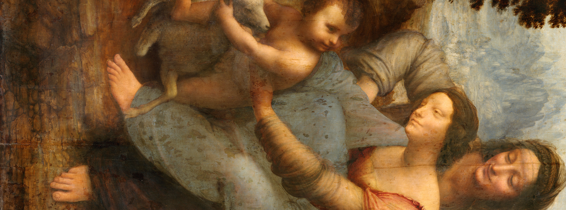 detalle | La Virgen, el niño Jesús y santa Ana | Leonardo da Vinci 1503-1519 | Louvre | | DemCom