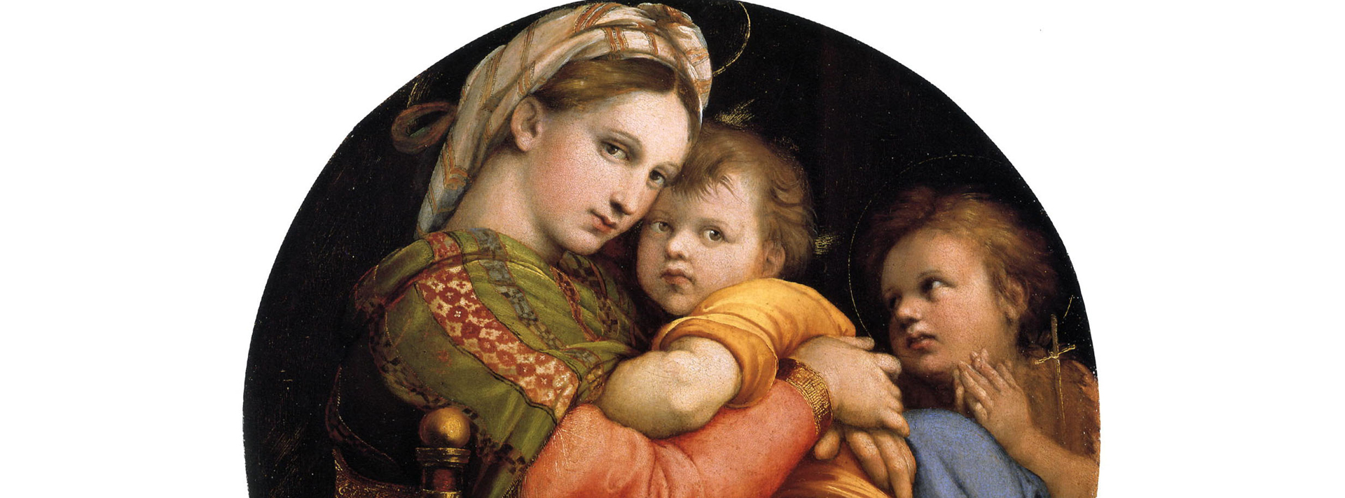 detalle | Madonna della seggiola | Rafael Sanzio 1513-1514 | Palacio Pitti, Florencia, Italia | DemCom